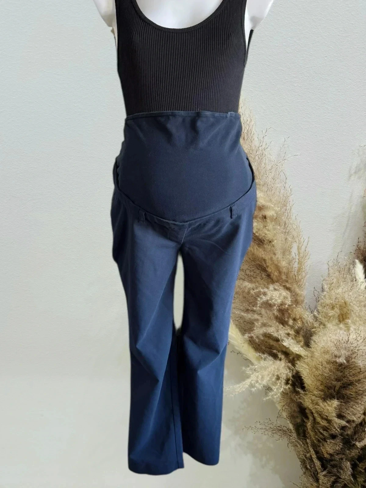 Pantalon Chino de grossesse bleu kiabi T44 bleu marine